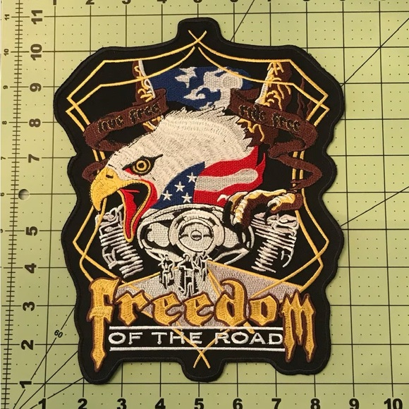 Large Rider Back Patch Biker Iron or Sew on Patch - Picture 4 of 4